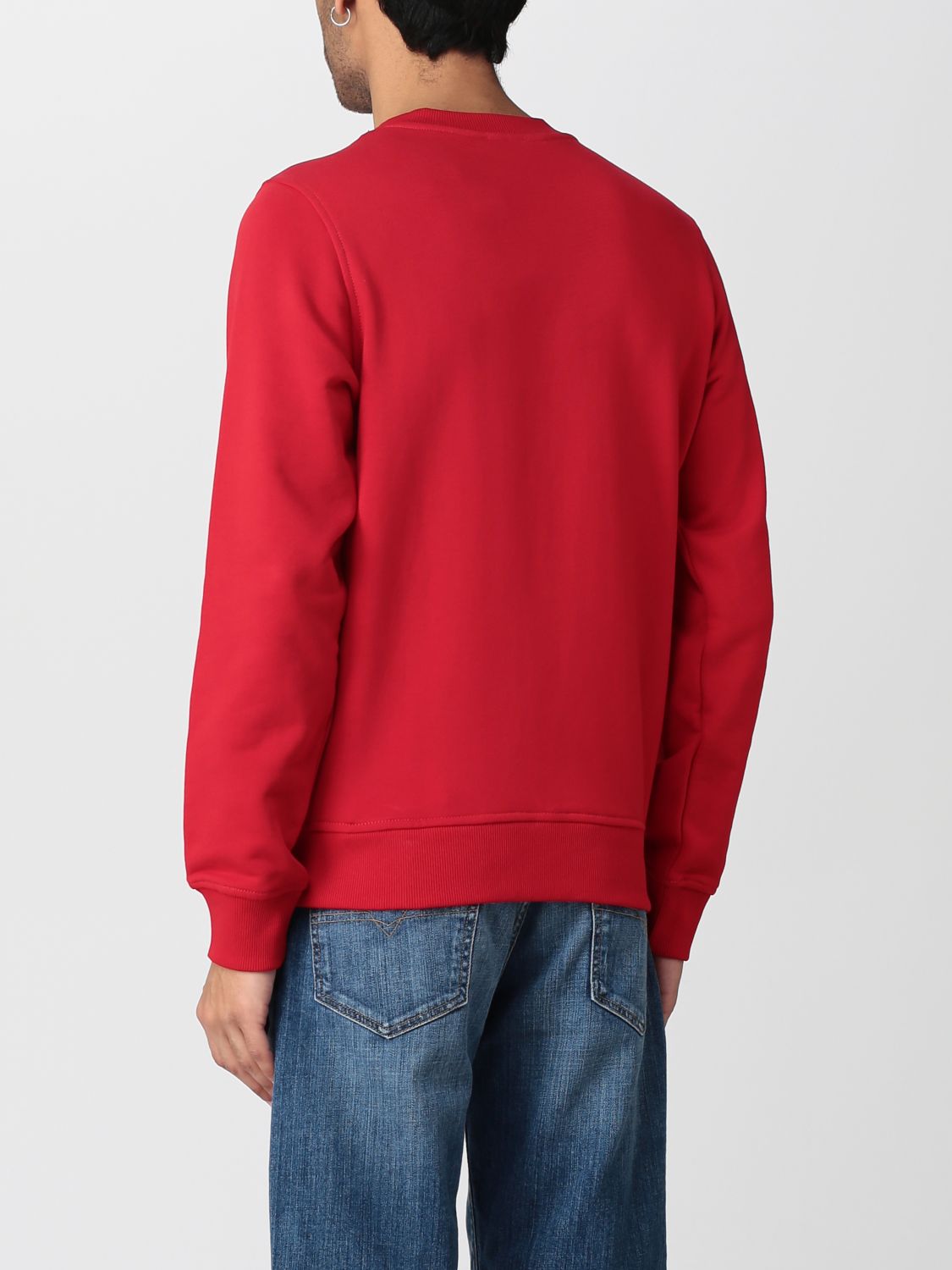 DIESEL: sweatshirt for man - Red | Diesel sweatshirt A040750GEAD online ...