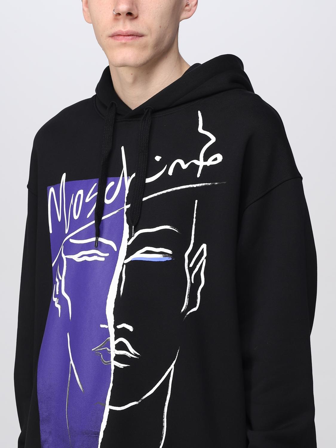 Felpa Moschino Couture: Felpa Moschino Couture con Stampa Tony Viramontes's Archive nero 4