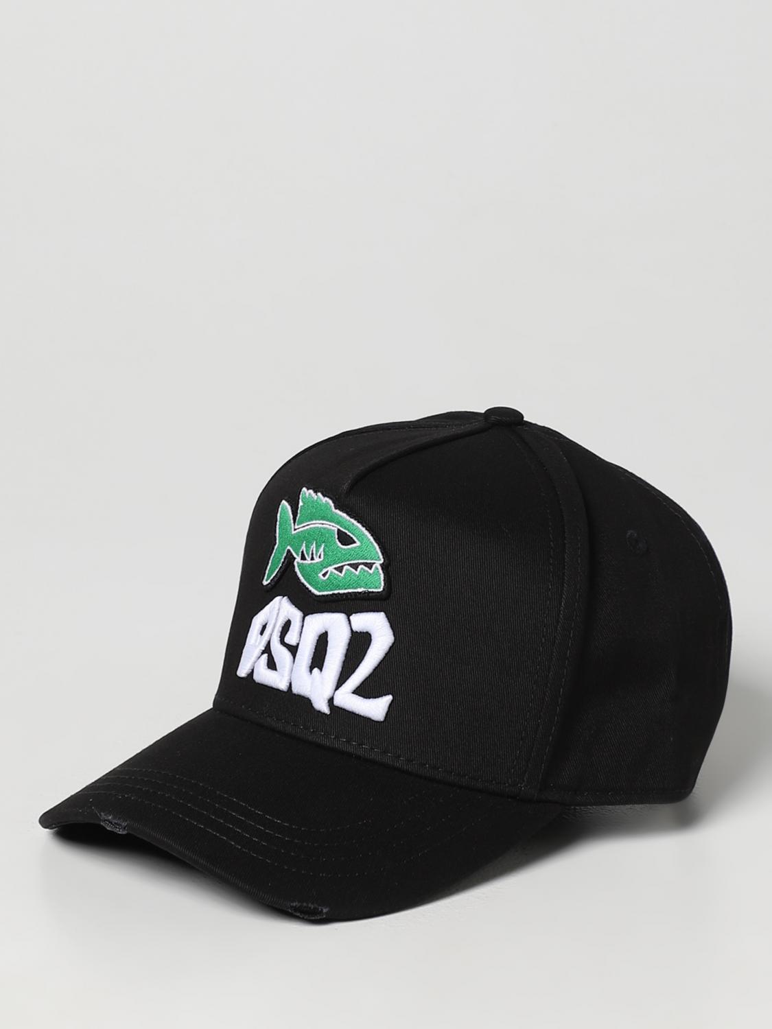 Cappello Dsquared2: Cappello Dsquared2 in canvas nero 1