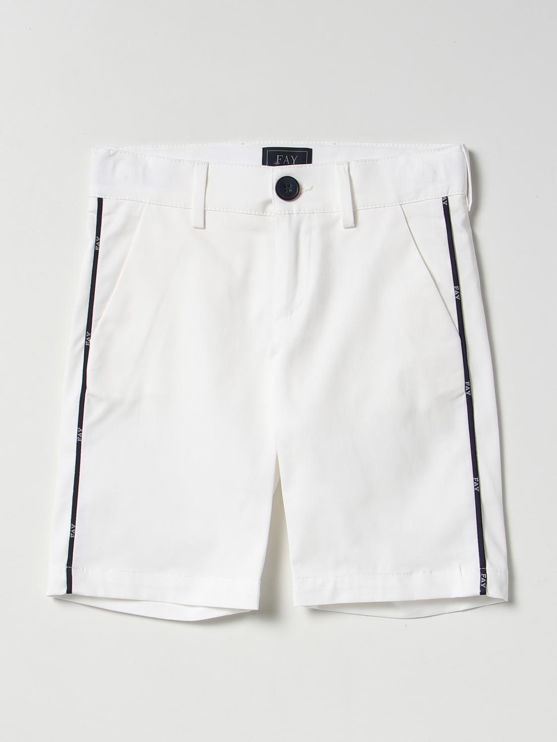 Fay Junior Shorts  Kids Color White