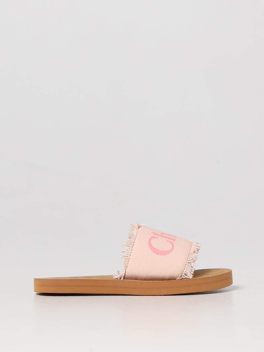Chloé Kids' Chloè Sandals In Denim In Pink