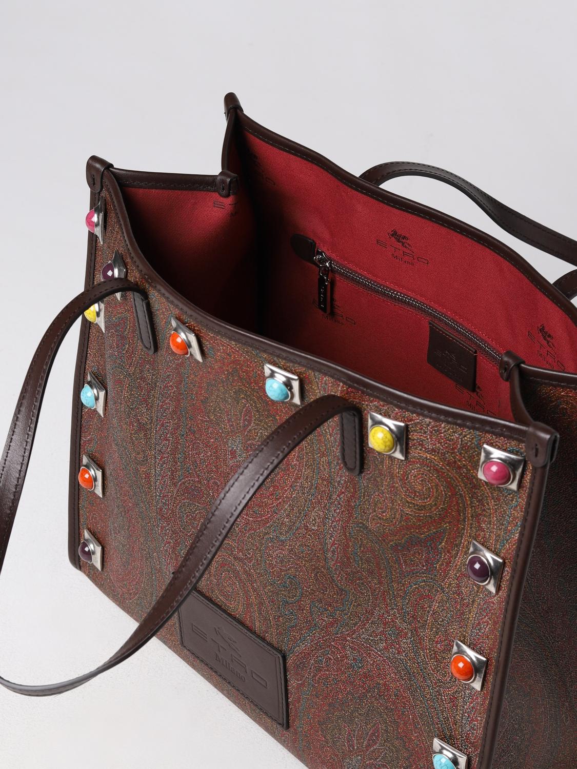 ETRO tote bags for woman Red Etro tote bags 1N0088665 online on