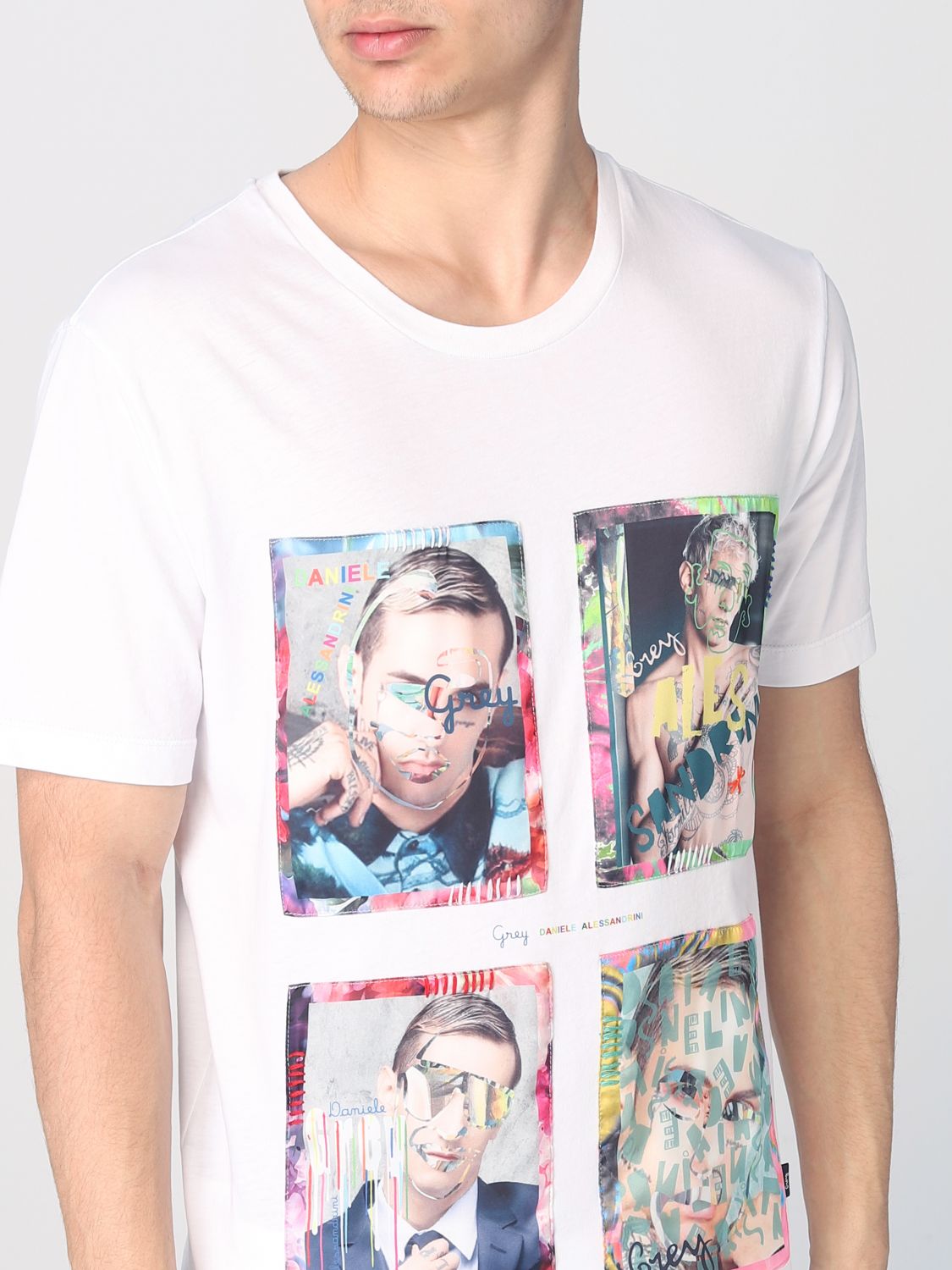 T-shirt Daniele Alessandrini: Daniele Alessandrini t-shirt for men white 3