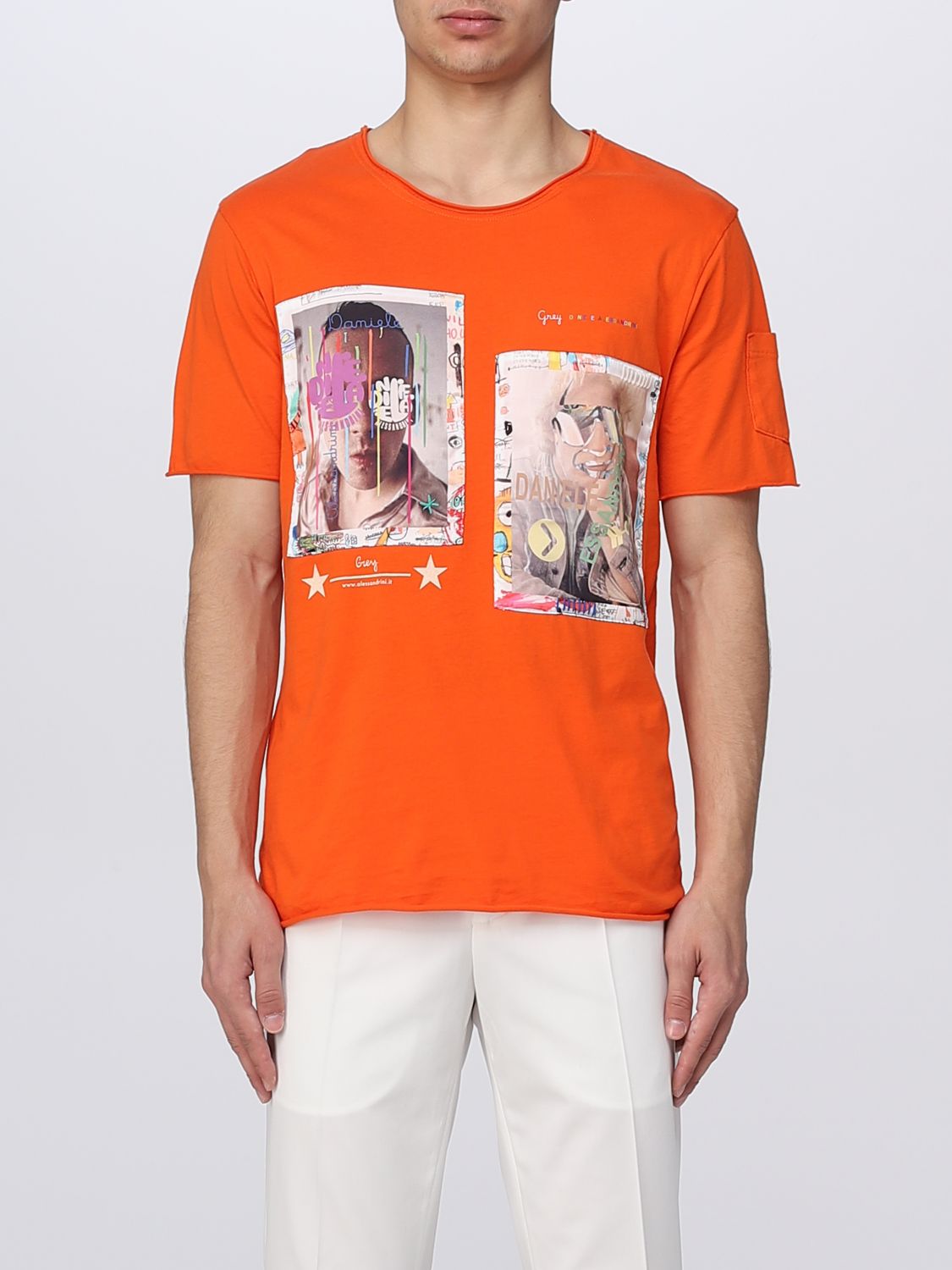 T-shirt Daniele Alessandrini: Daniele Alessandrini t-shirt for men orange 1