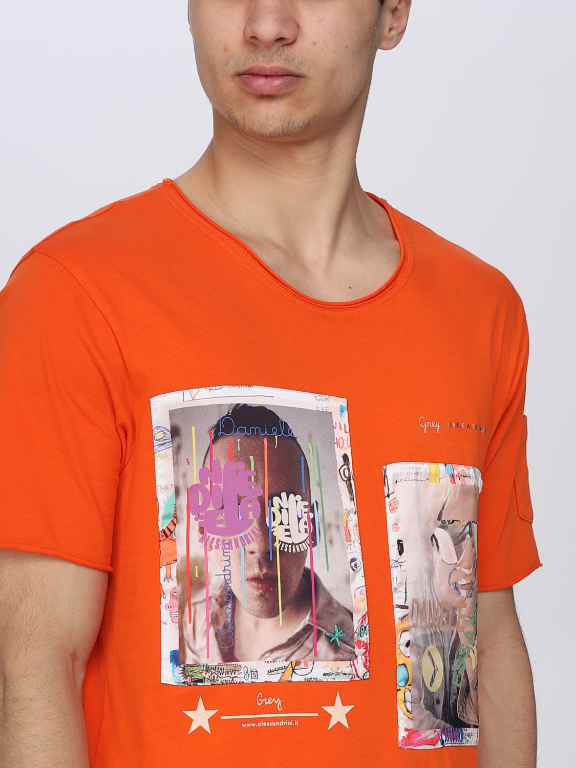 T-shirt Daniele Alessandrini: Daniele Alessandrini t-shirt for men orange 3