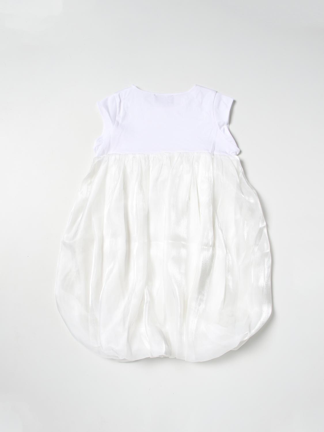 KARL LAGERFELD KIDS dress for girls White Karl Lagerfeld Kids