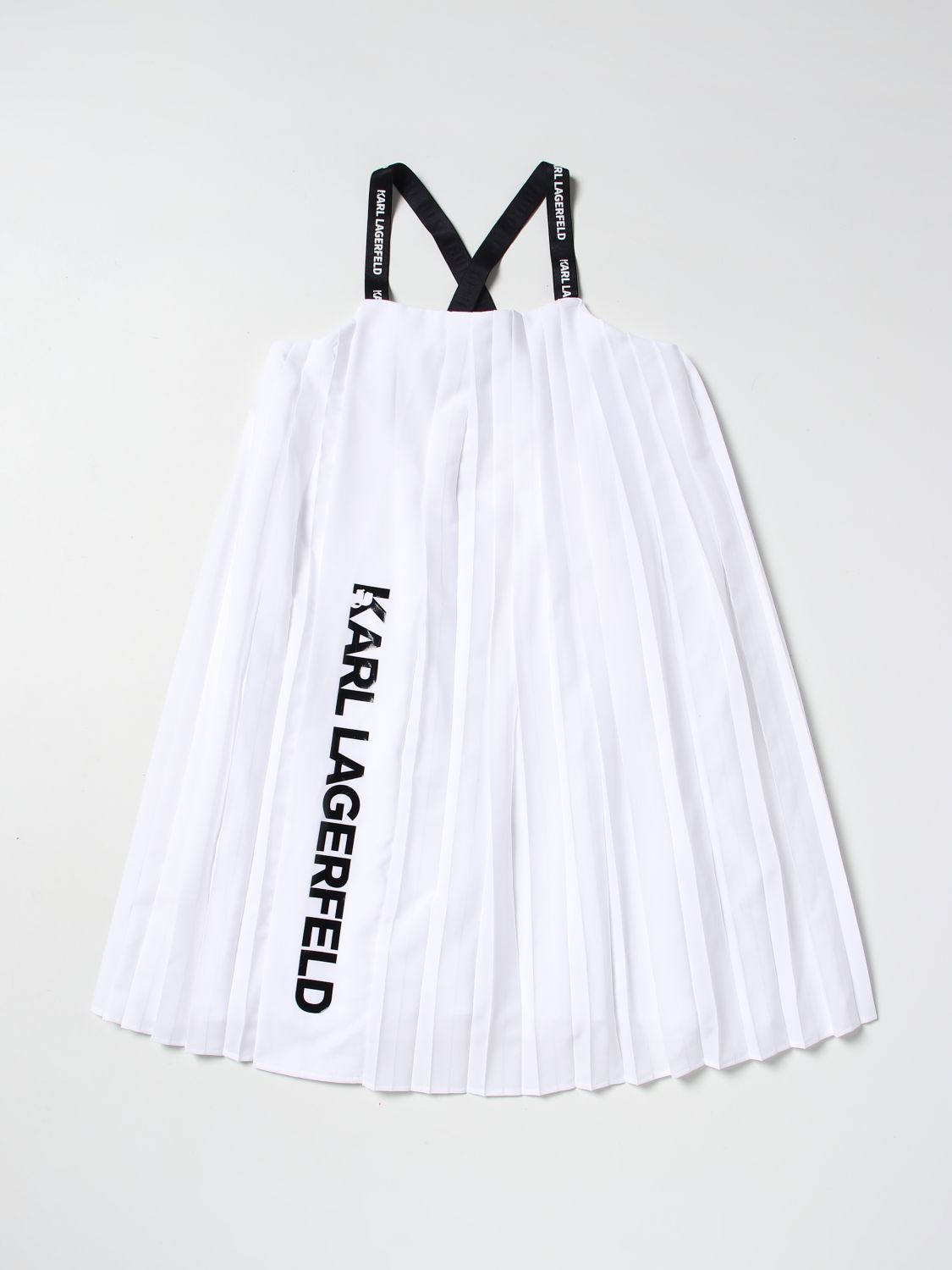 KARL LAGERFELD KIDS: dress for girl - White | Karl Lagerfeld Kids ...