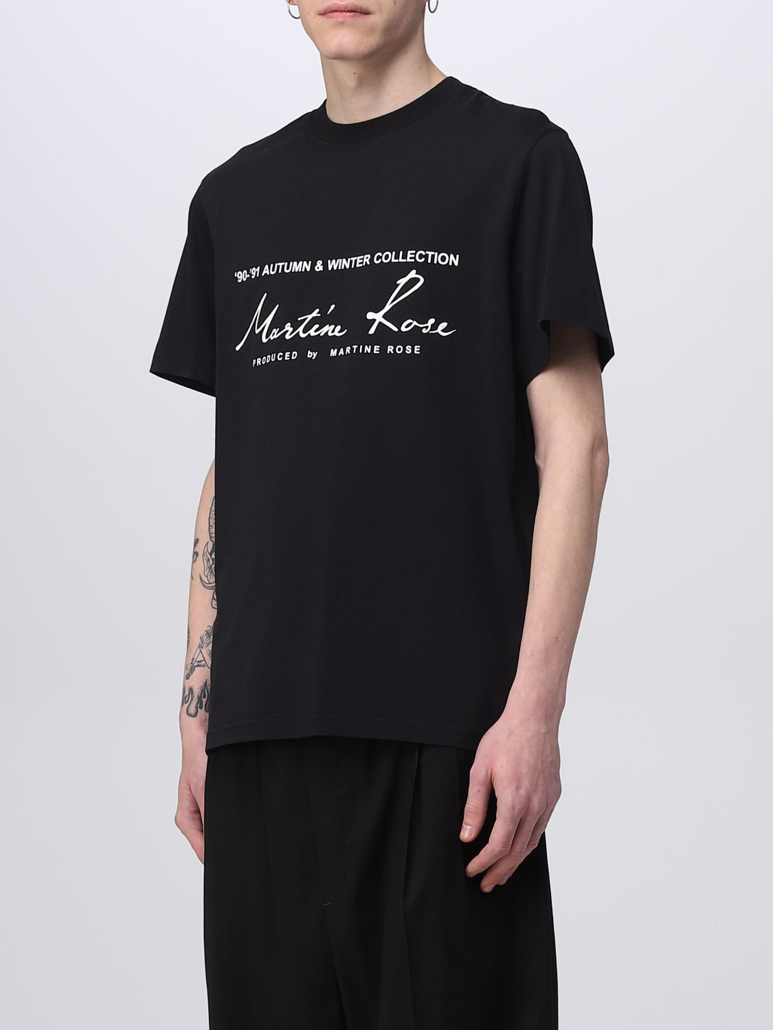 MARTINE ROSE: t-shirt for man - Black | Martine Rose t-shirt CMR603JC ...