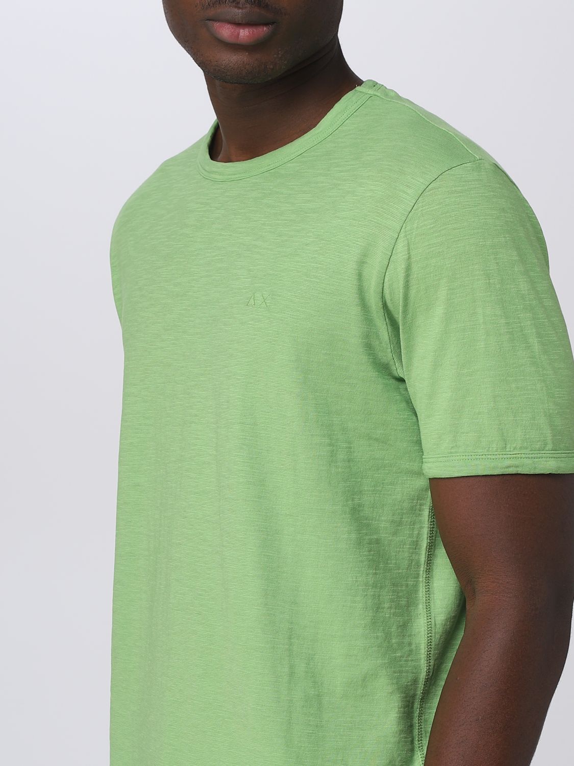 SUN 68: t-shirt for man - Green | Sun 68 t-shirt T33115 online on ...
