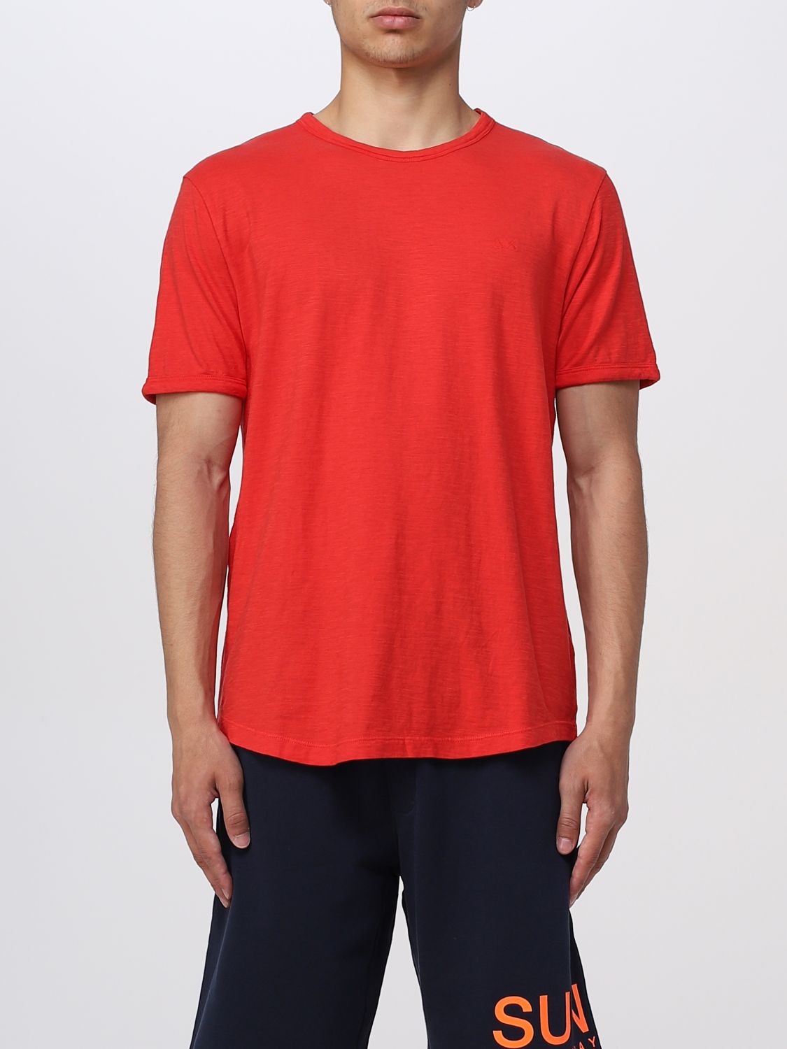 SUN 68: t-shirt for man - Red | Sun 68 t-shirt T33115 online on GIGLIO.COM