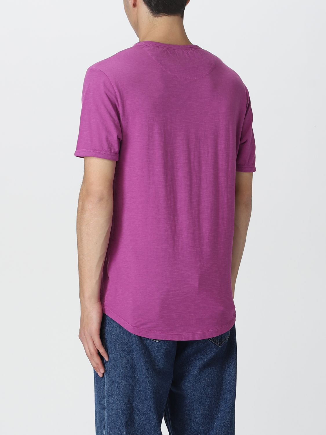 SUN 68: t-shirt for man - Violet | Sun 68 t-shirt T33115 online on ...