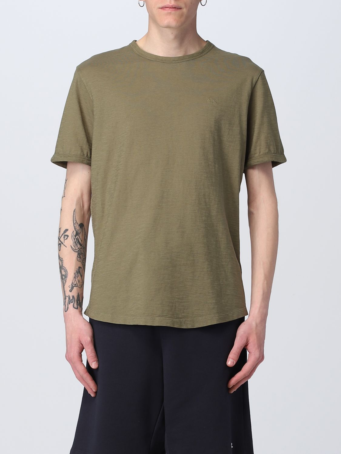 SUN 68: t-shirt for man - Military | Sun 68 t-shirt T33115 online on ...