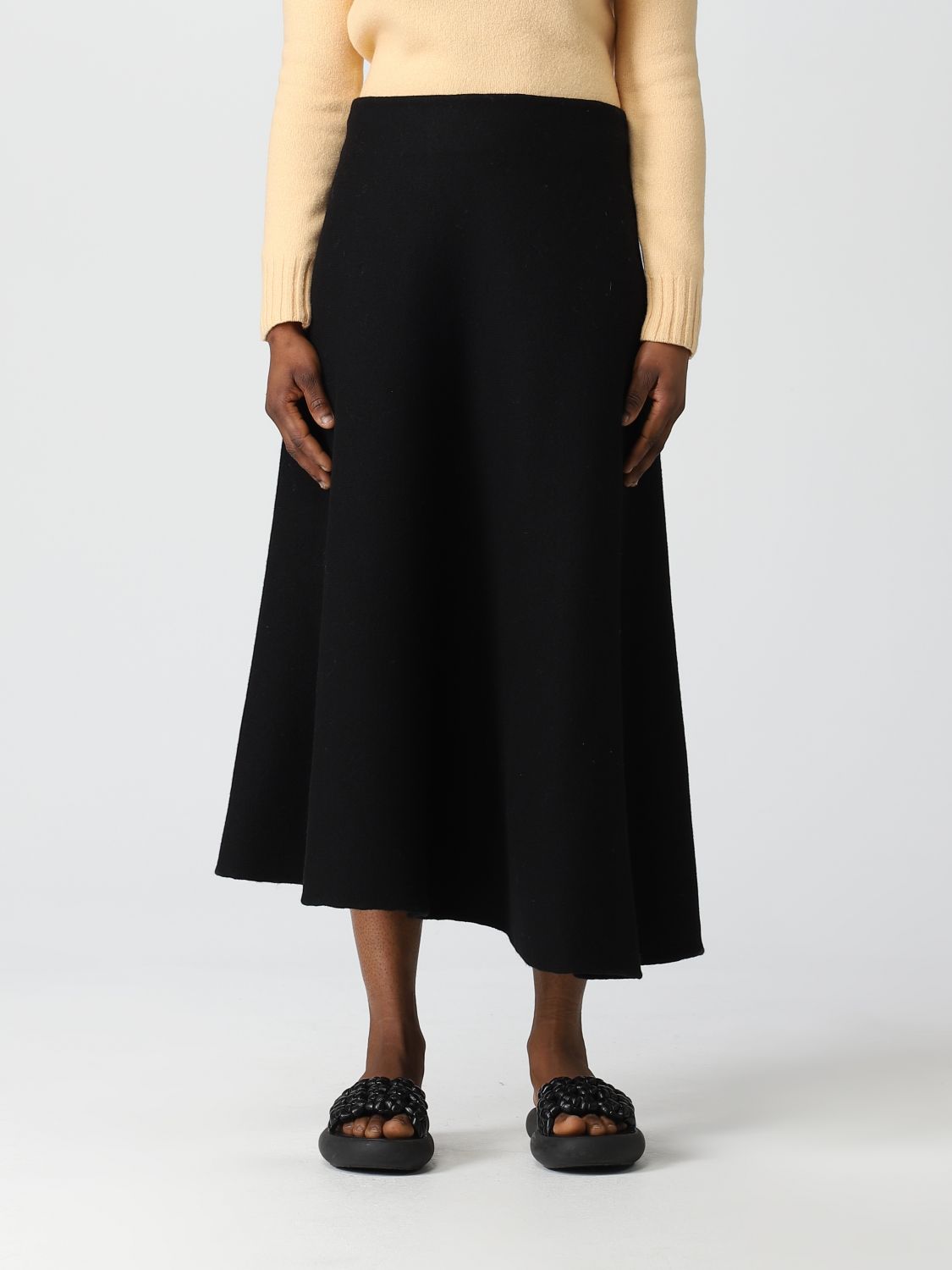 JIL SANDER: skirt for woman - Black | Jil Sander skirt J02MA0024J14506 ...