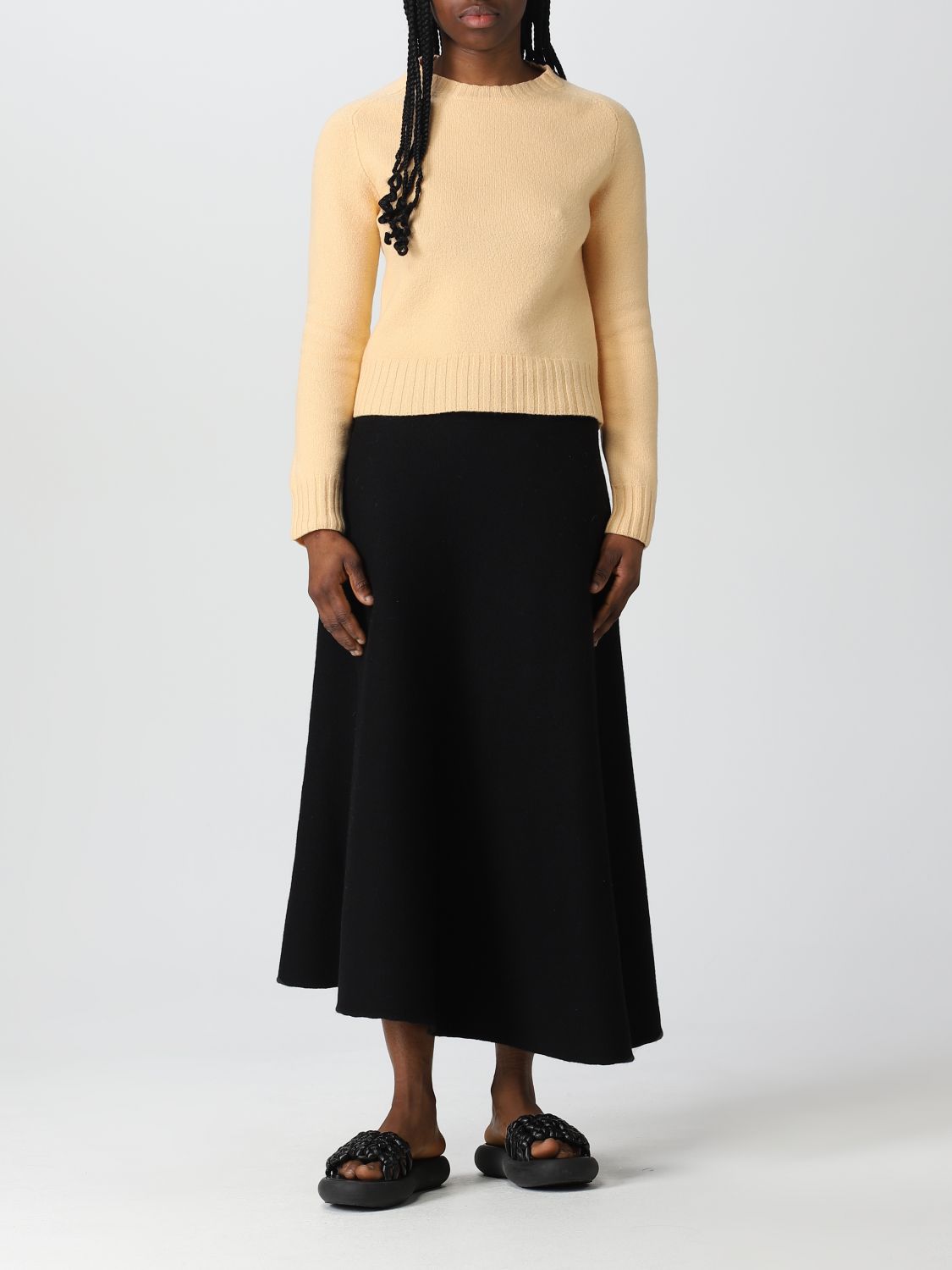 JIL SANDER: skirt for woman - Black | Jil Sander skirt J02MA0024J14506 ...