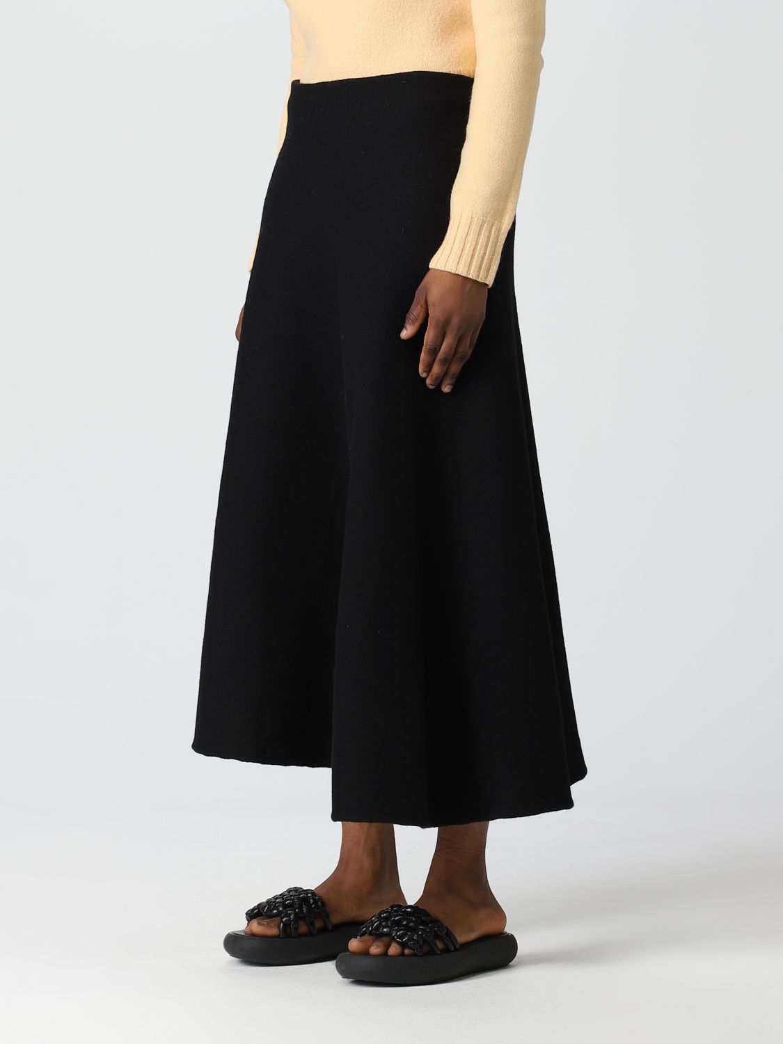 JIL SANDER: skirt for woman - Black | Jil Sander skirt J02MA0024J14506 ...