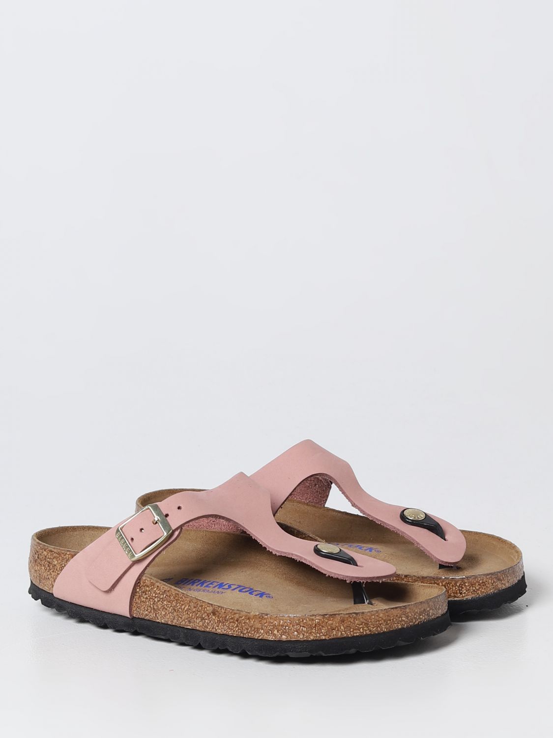 BIRKENSTOCK: flat sandals for woman - Blush Pink | flat sandals 1024024 online on GIGLIO.COM