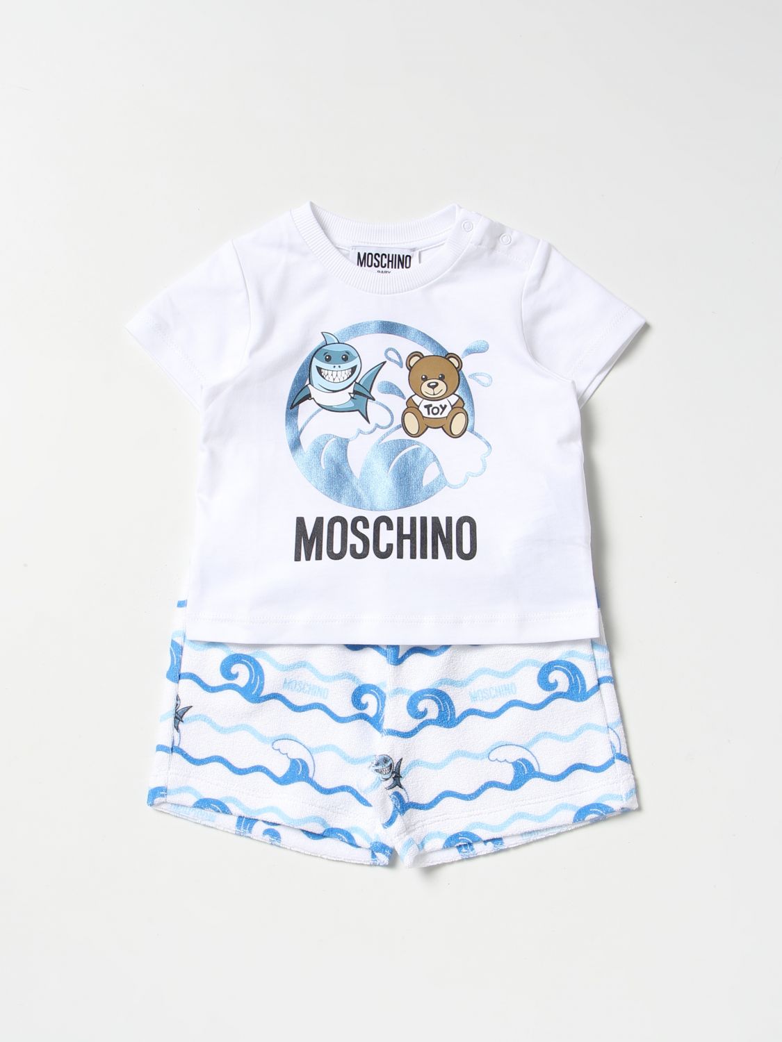 Moschino Baby Jumpsuit  Kids Color Gnawed Blue