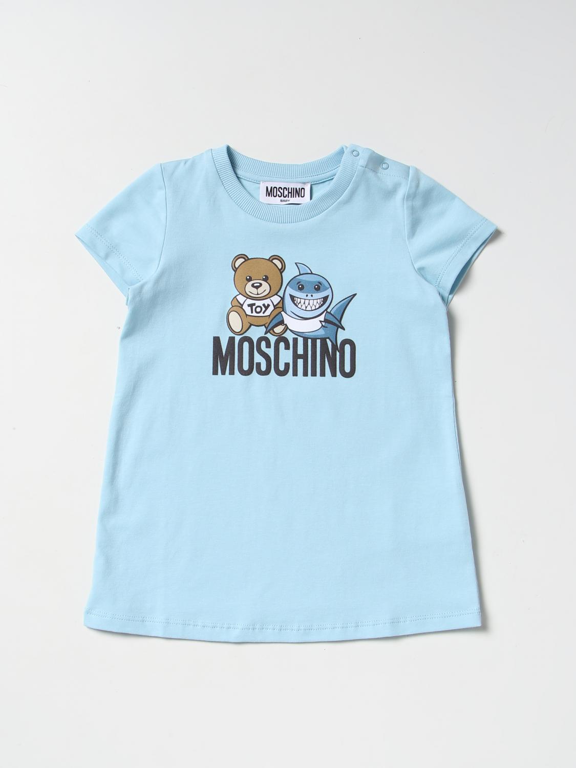 MOSCHINO BABY tshirt for baby Blue Moschino Baby tshirt