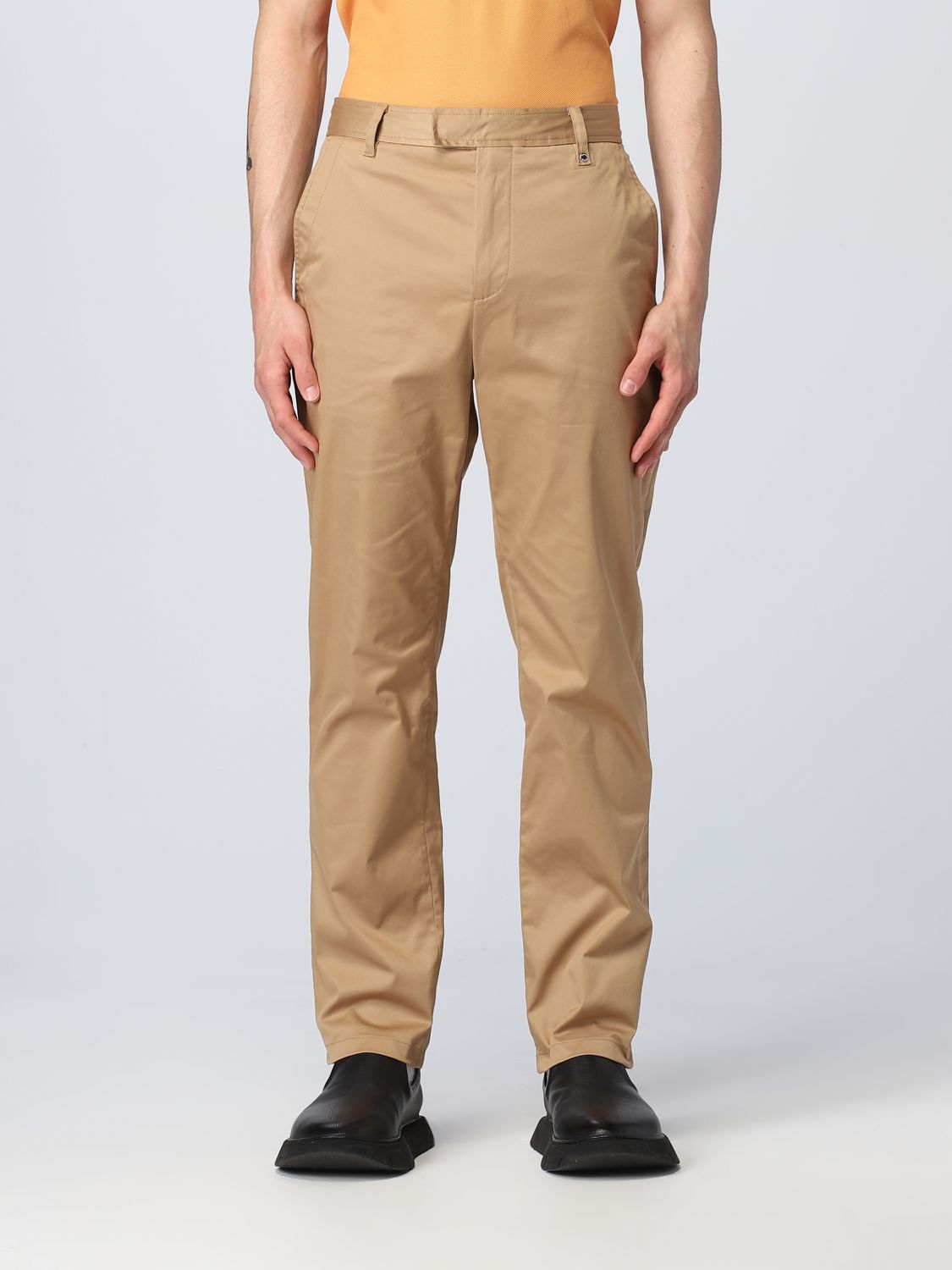 BURBERRY: trousers for men - Beige | Burberry trousers 8055173 online on  