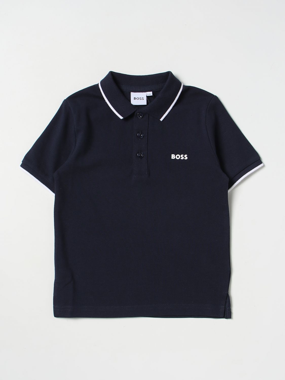 BOSS KIDSWEAR: polo shirt for boys - Blue | Boss Kidswear polo shirt ...