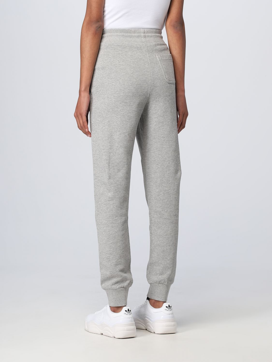 MAISON KITSUNÉ: pants for woman - Grey | Maison Kitsuné pants ...