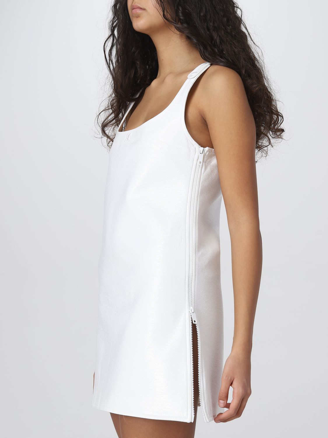 Vestido Courrèges: Vestido Courrèges para mujer blanco 4
