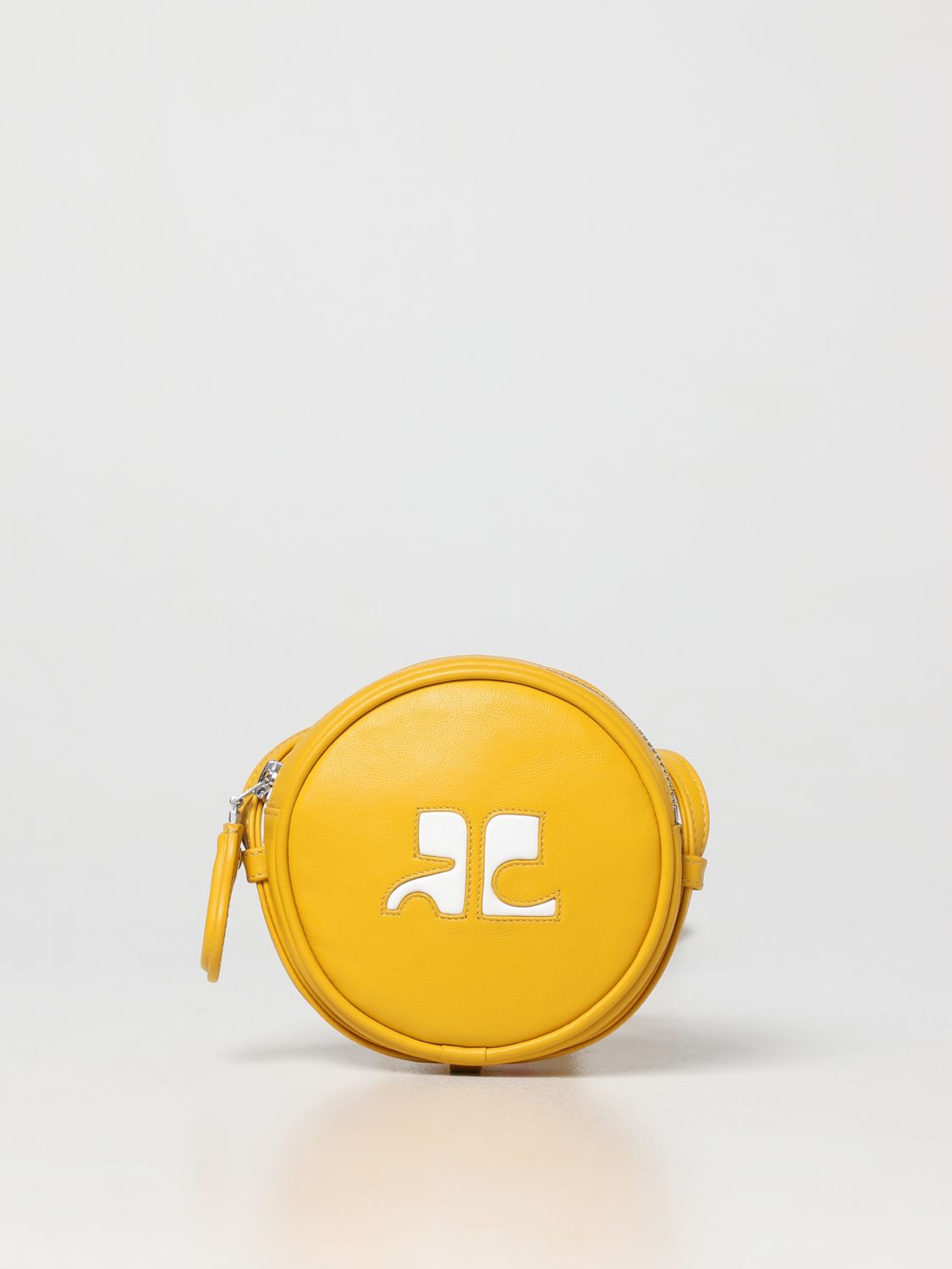 Mini bolso Courrèges: Mini bolso Courrèges para mujer amarillo 1