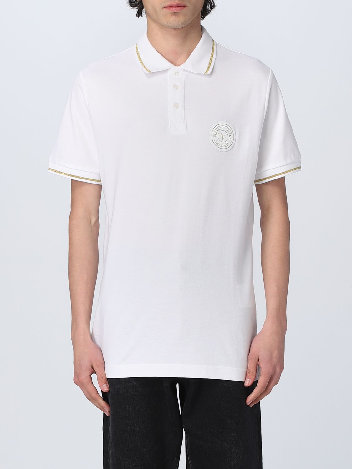 Versace Jeans Couture Polo Shirt  Men In White