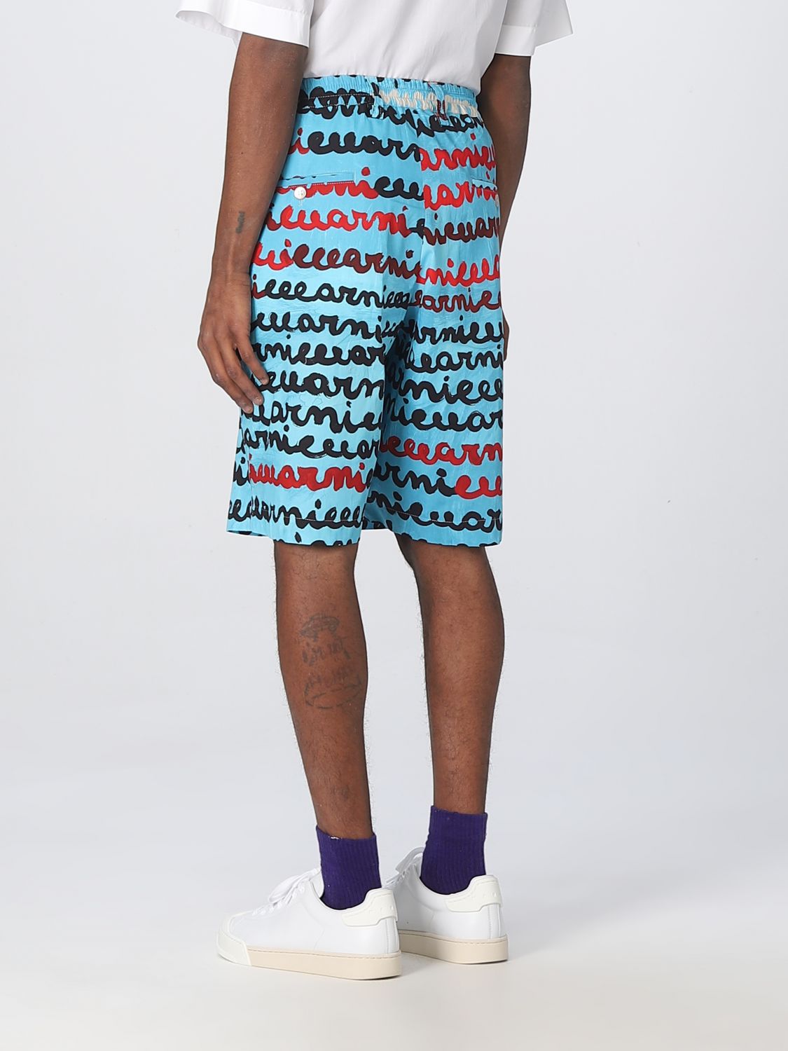 MARNI: short for man - Turquoise | Marni short PUMU0049A2UTC232 online ...