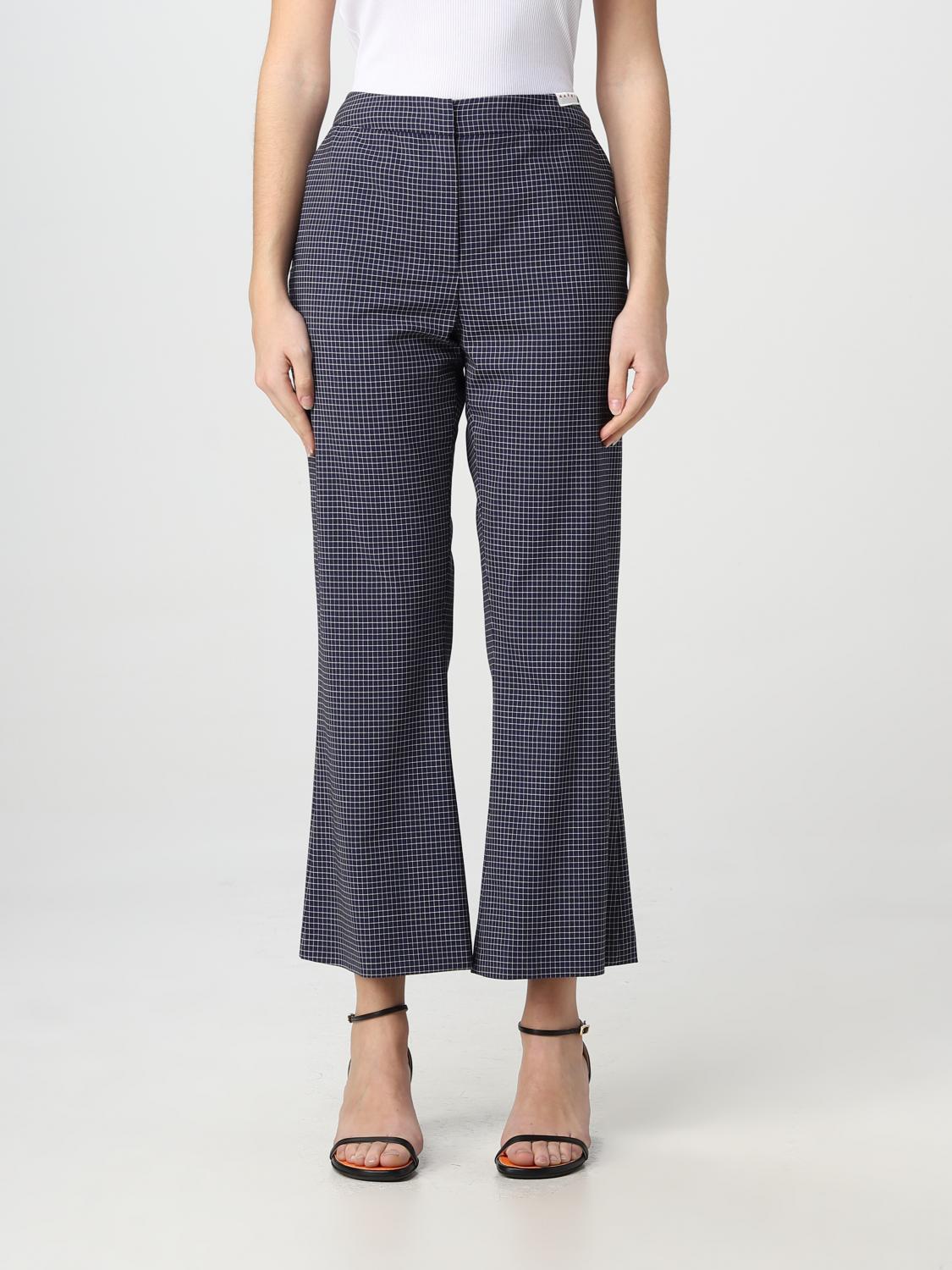 MARNI: pants for woman - Navy | Marni pants PAMA0341MUUTW980 online on ...