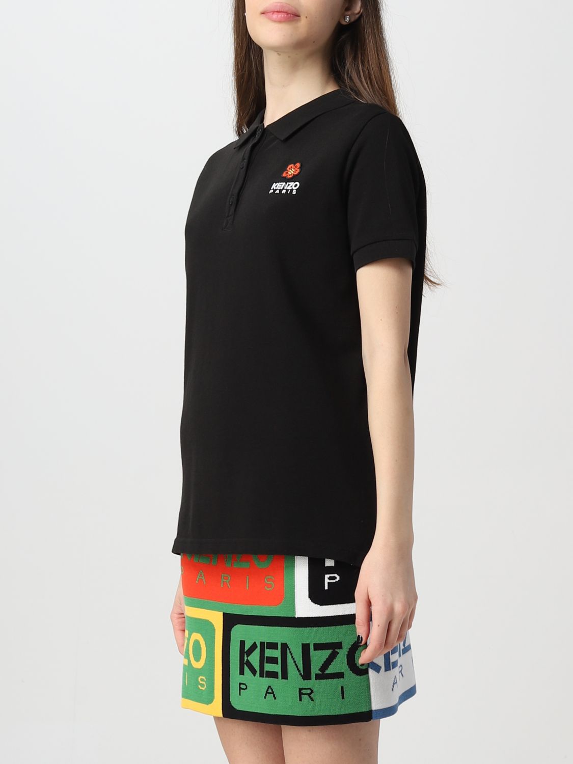 Kenzo black outlet polo shirt