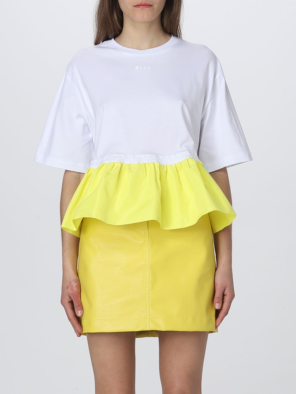 Msgm T-shirt  Woman Color White