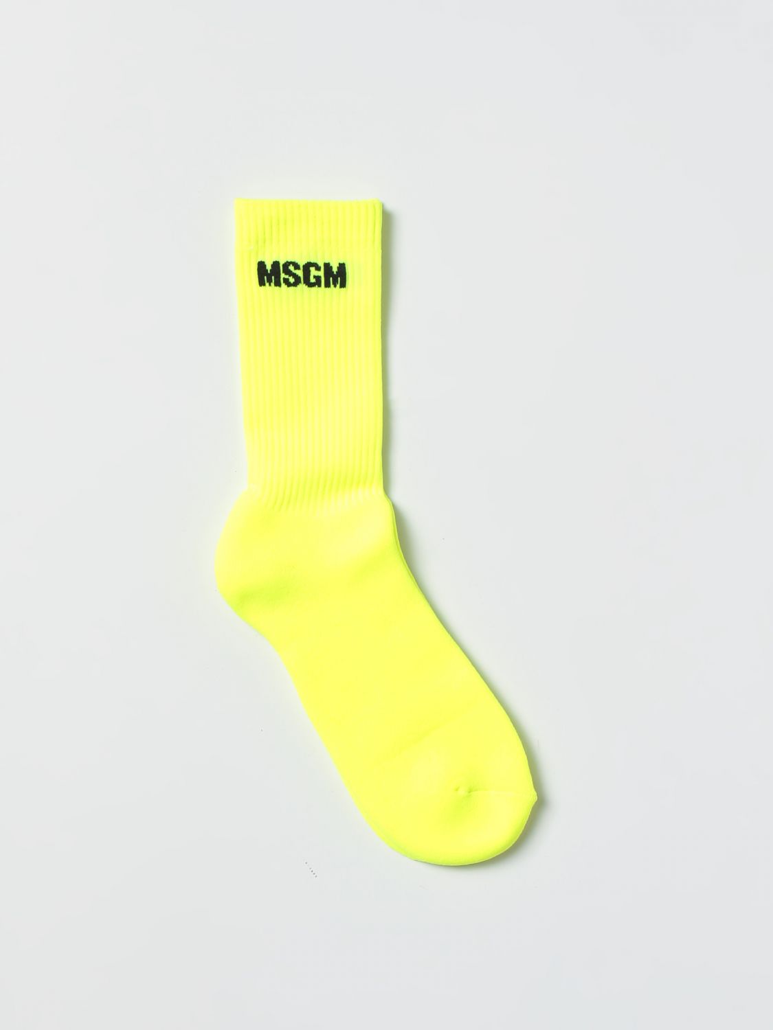 Msgm Socks  Men Colour Yellow