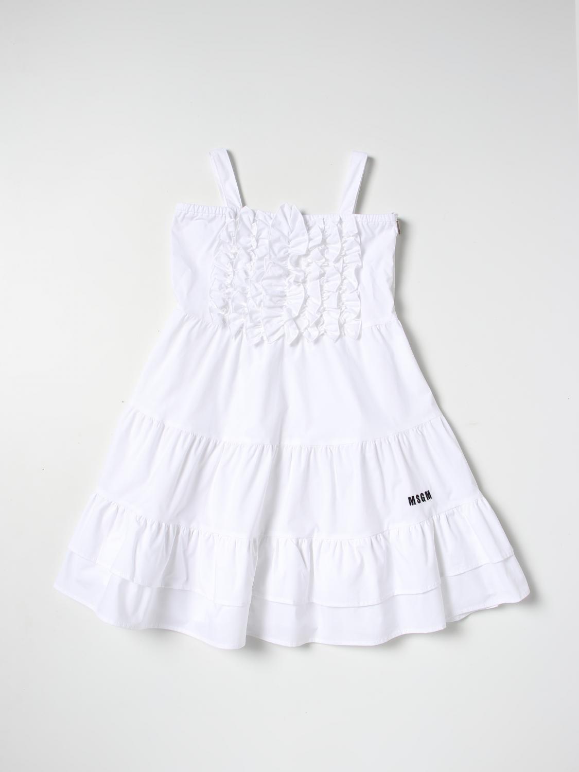 Msgm Kleid  Kids Kinder Farbe Weiss In White