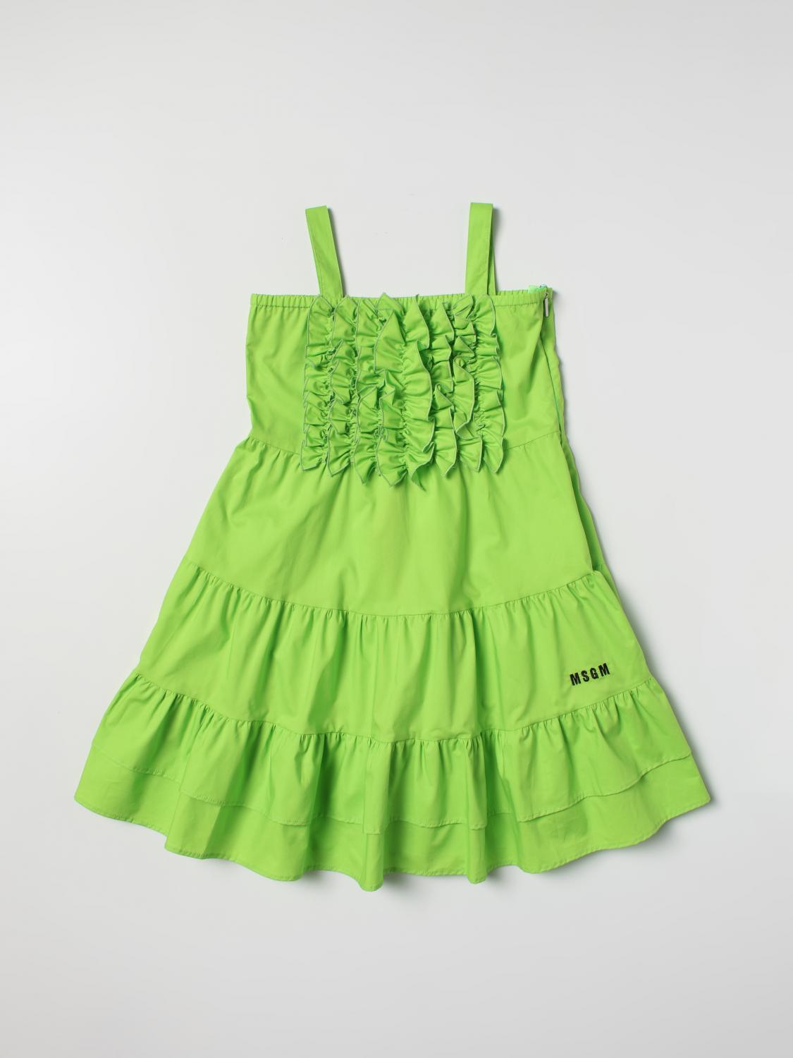 Msgm Dress  Kids Kids Color Green
