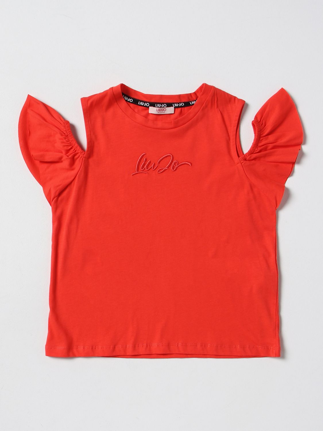 LIU JO KIDS: t-shirt for girls - Coral | Liu Jo Kids t-shirt ...