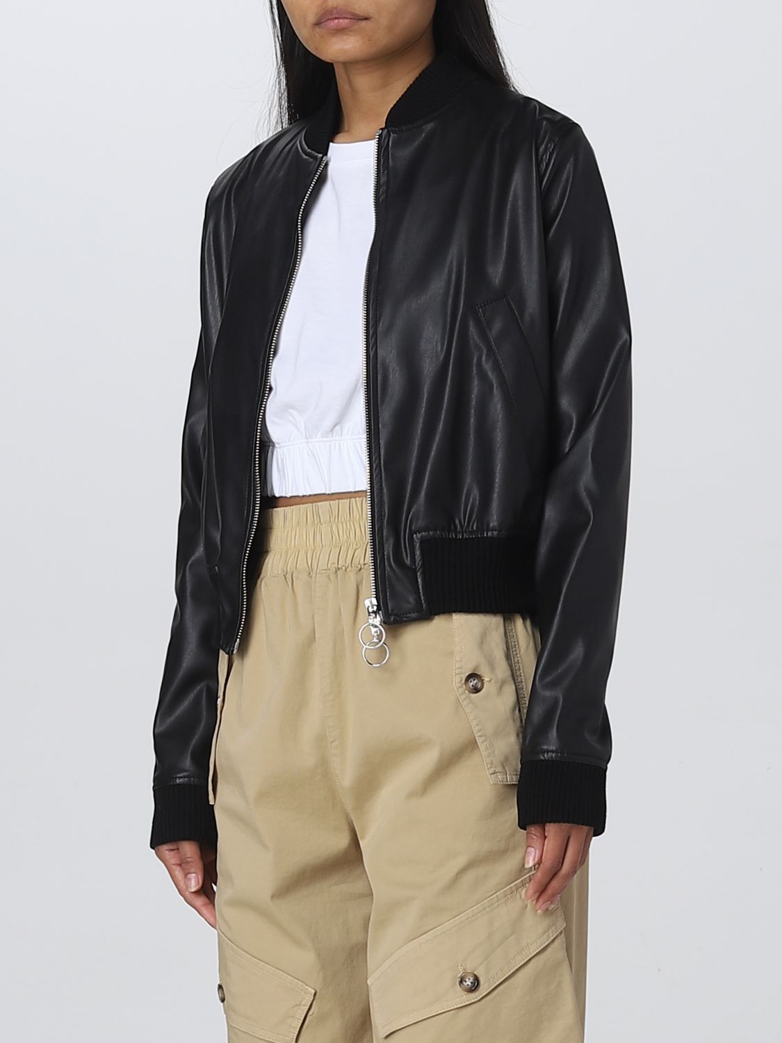 Куртка Semicouture: Куртка Semicouture для нее черный 4