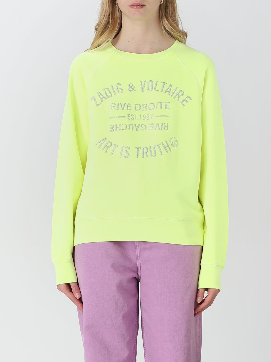 ZADIG VOLTAIRE: sweatshirt for woman - Lime | Zadig & sweatshirt JWSS00481 online on GIGLIO.COM