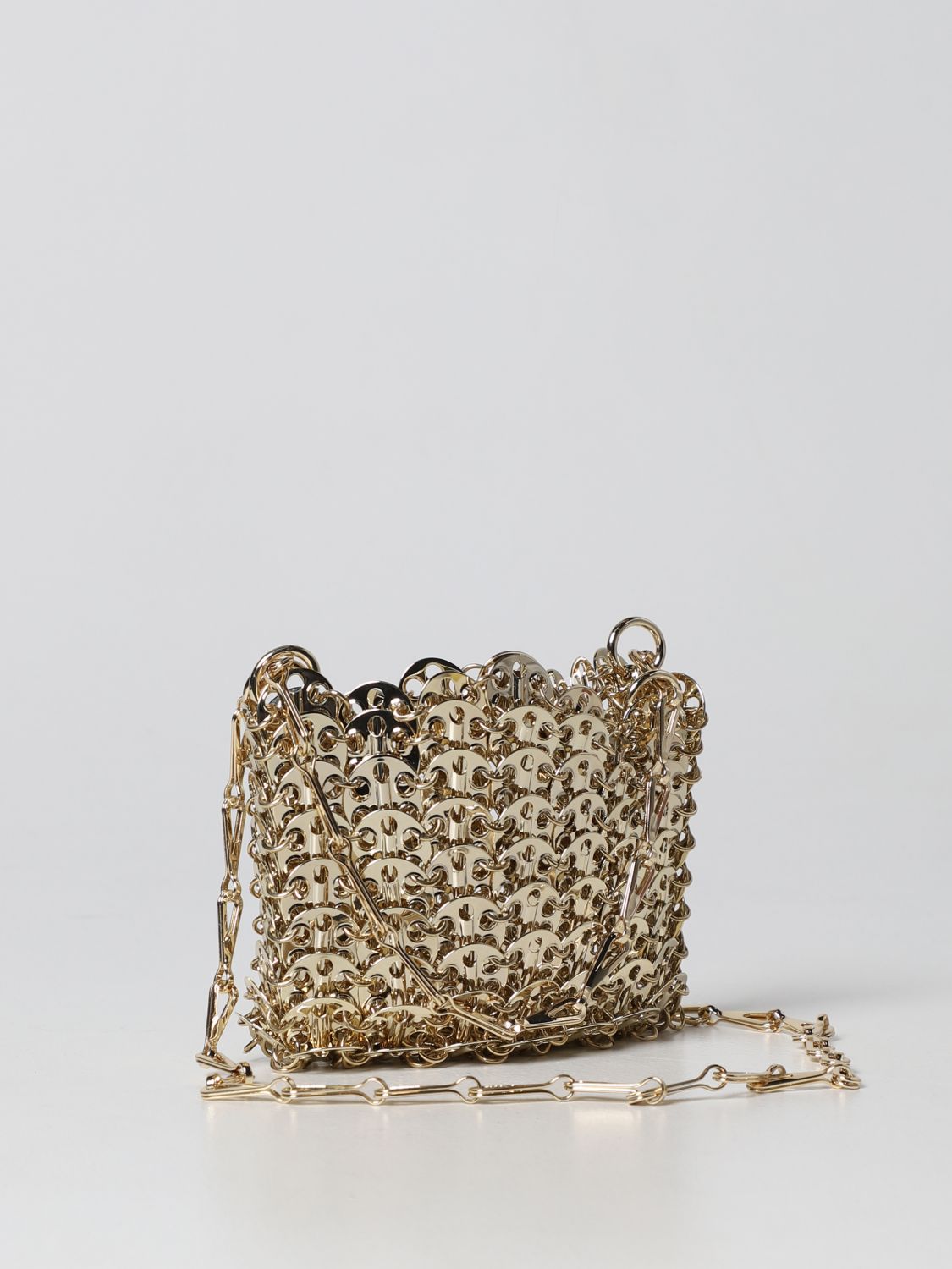 PACO RABANNE: mini bag for woman - Gold | Paco Rabanne mini bag ...