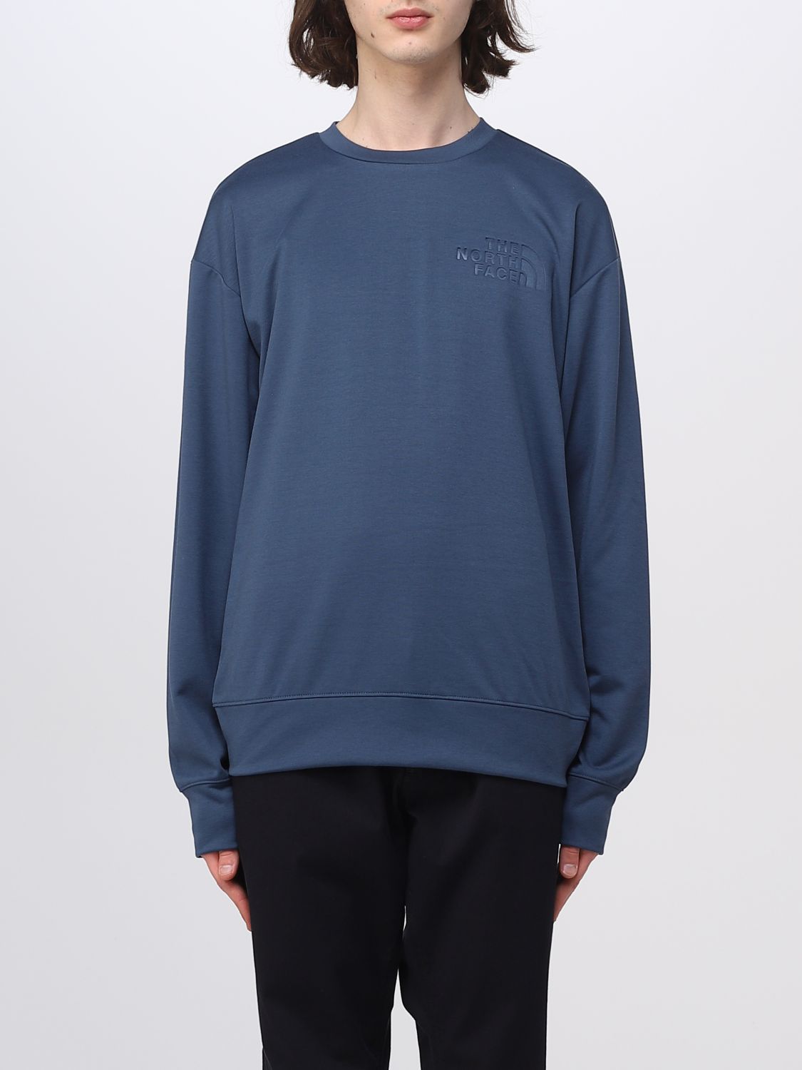 THE NORTH FACE: sweatshirt for man - Blue | The North Face sweatshirt ...