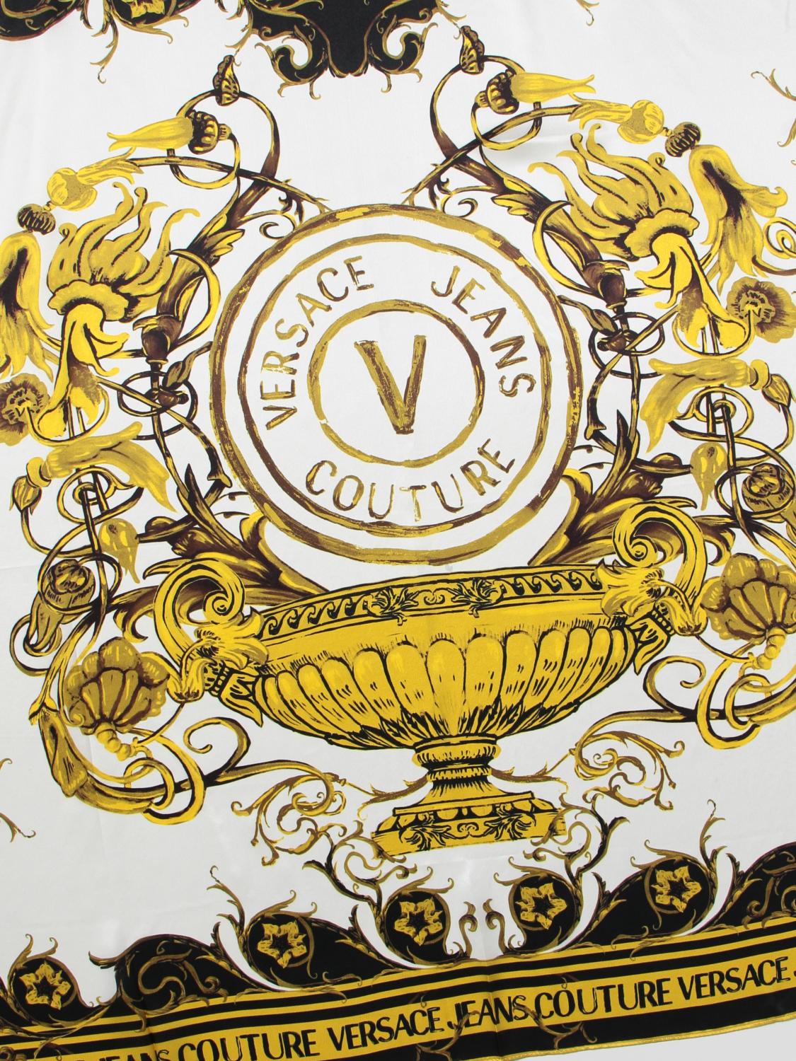 VERSACE JEANS COUTURE neck scarf for woman White Versace Jeans