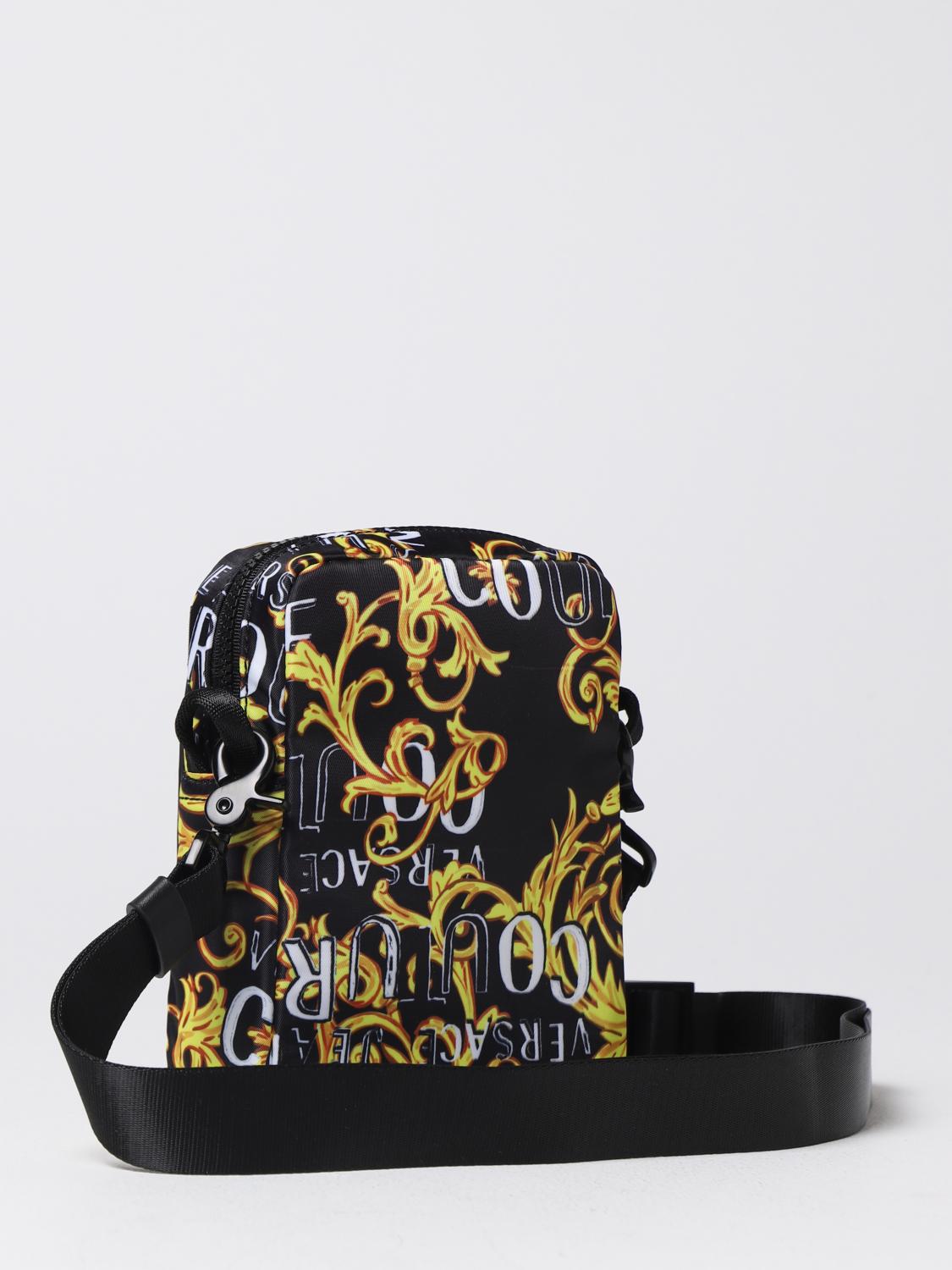 Borsa a tracolla Versace Jeans Couture: Borsa Versace Jeans Couture in nylon stampa Baroque nero 2