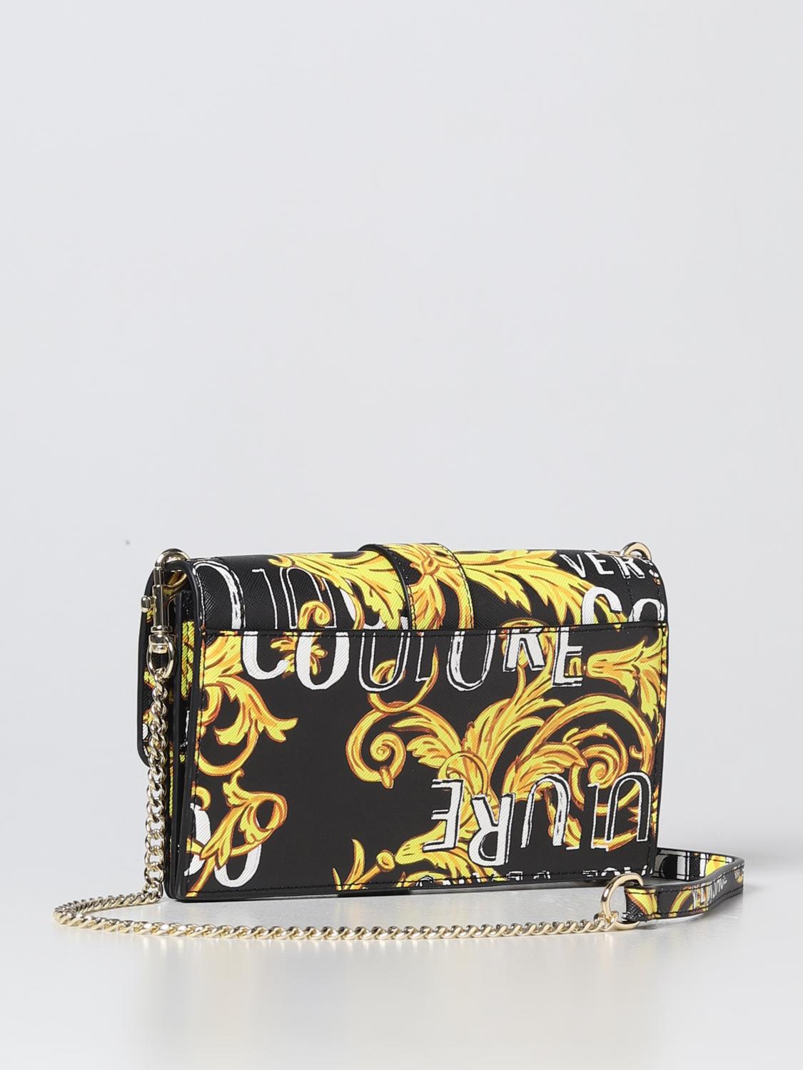 Borsa mini Versace Jeans Couture: Borsa wallet Versace Jeans Couture in pelle sintetica nero 2