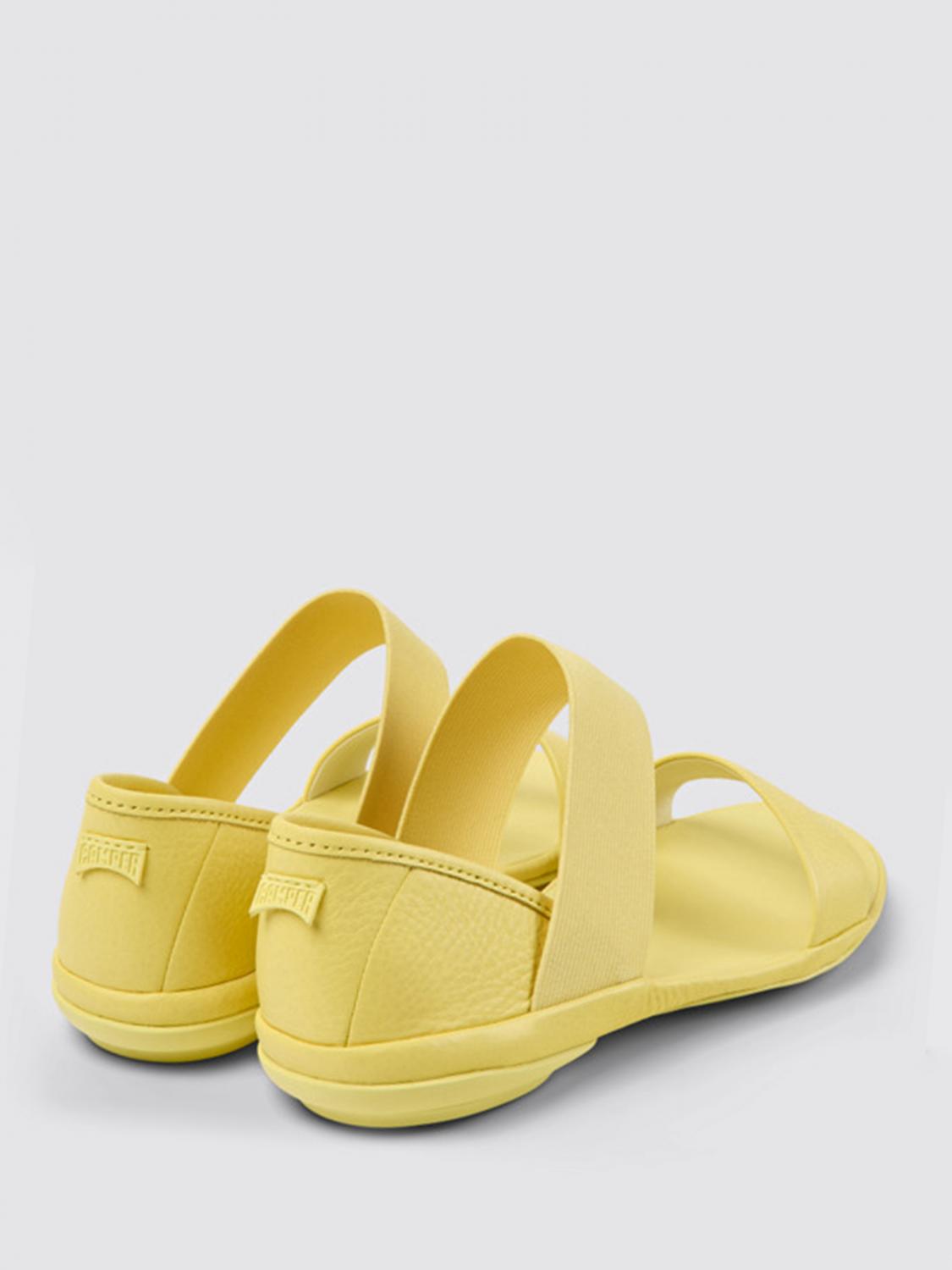 camper yellow sandals