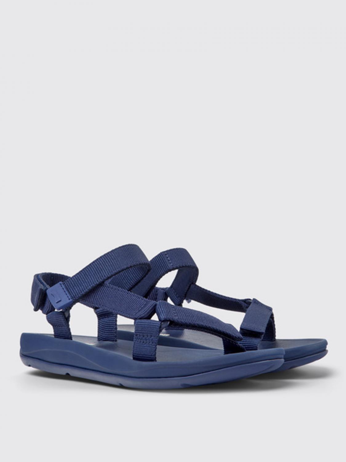 CAMPER Sandalias planas para mujer, Azul Oscuro Sandalias Planas