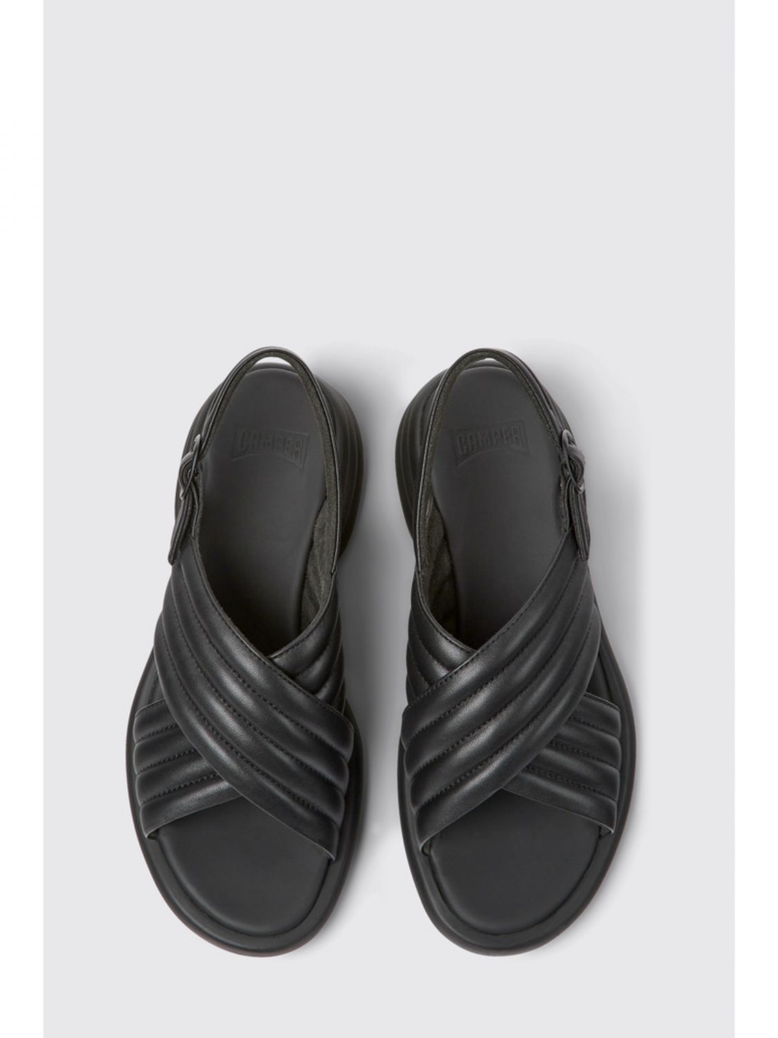 CAMPER: flat sandals for woman - Black | Camper flat sandals K201494 ...