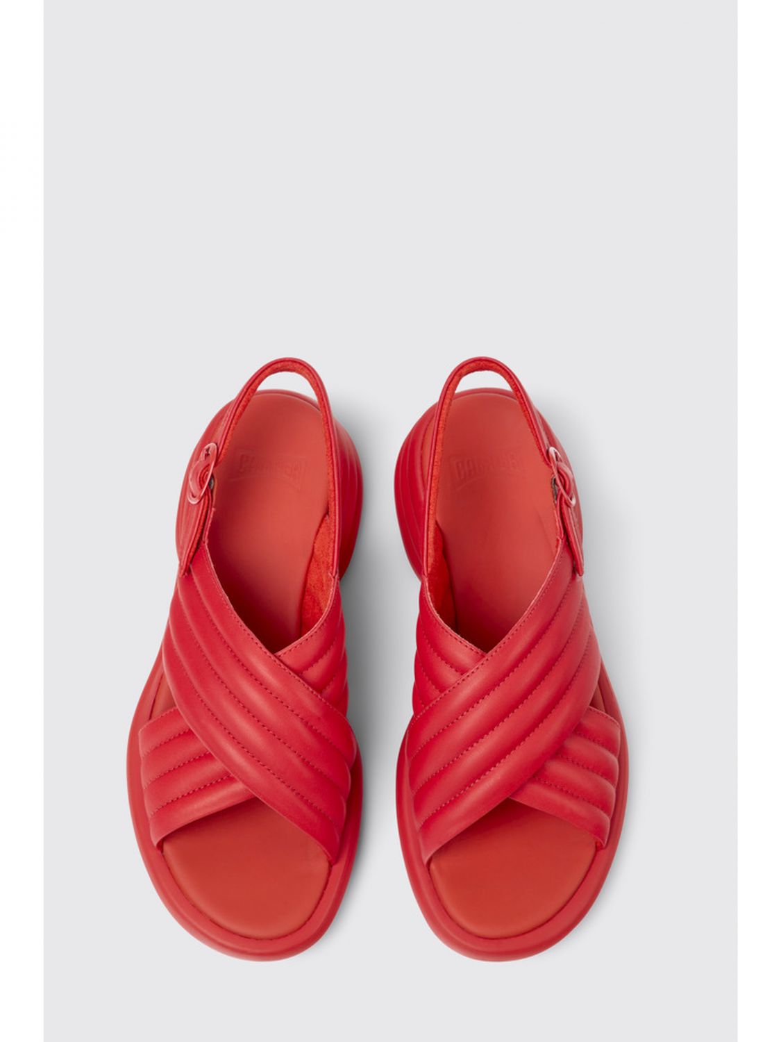 CAMPER: flat sandals for woman - Red | Camper flat sandals K201494-002 ...