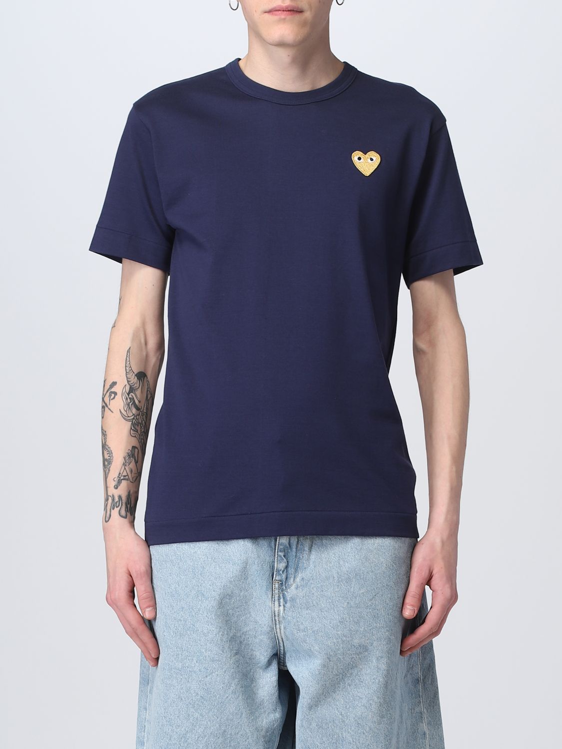 COMME GARCONS: t-shirt for man - Navy | Comme Des t-shirt P1T216 online on GIGLIO.COM