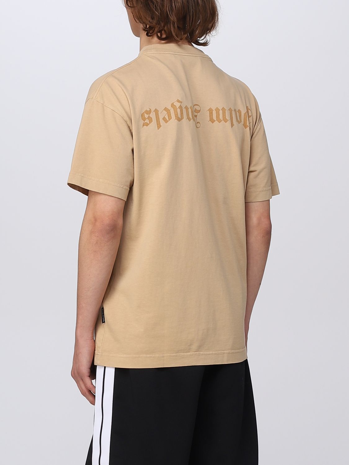 T-shirt Palm Angels: T-shirt Palm Angels in cotone beige 2