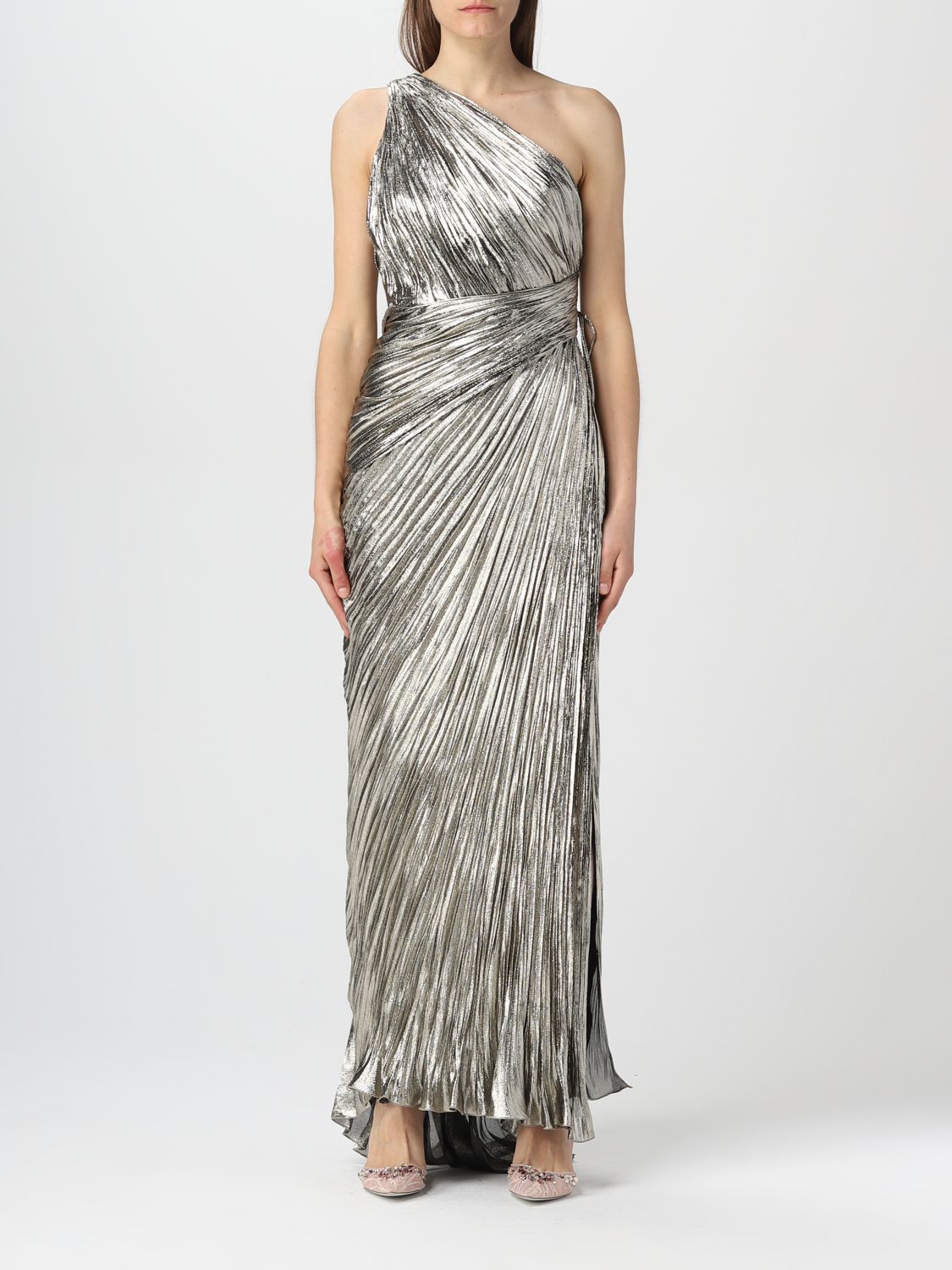 Maria Lucia Hohan Women's Jolene One-shoulder Gown In Silver